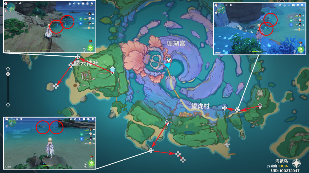 《原神》3.7海灵芝收集路线攻略