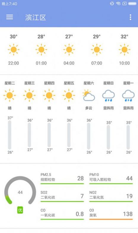 浣熊天气截图