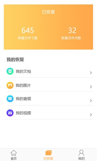 文档恢复大师截图