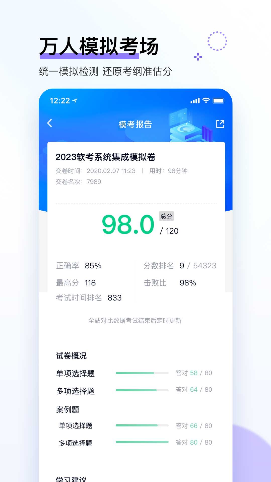 软考快题库app截图