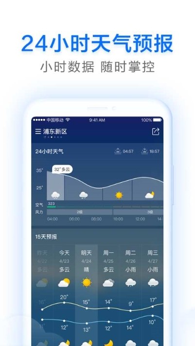 早晚天气预报截图