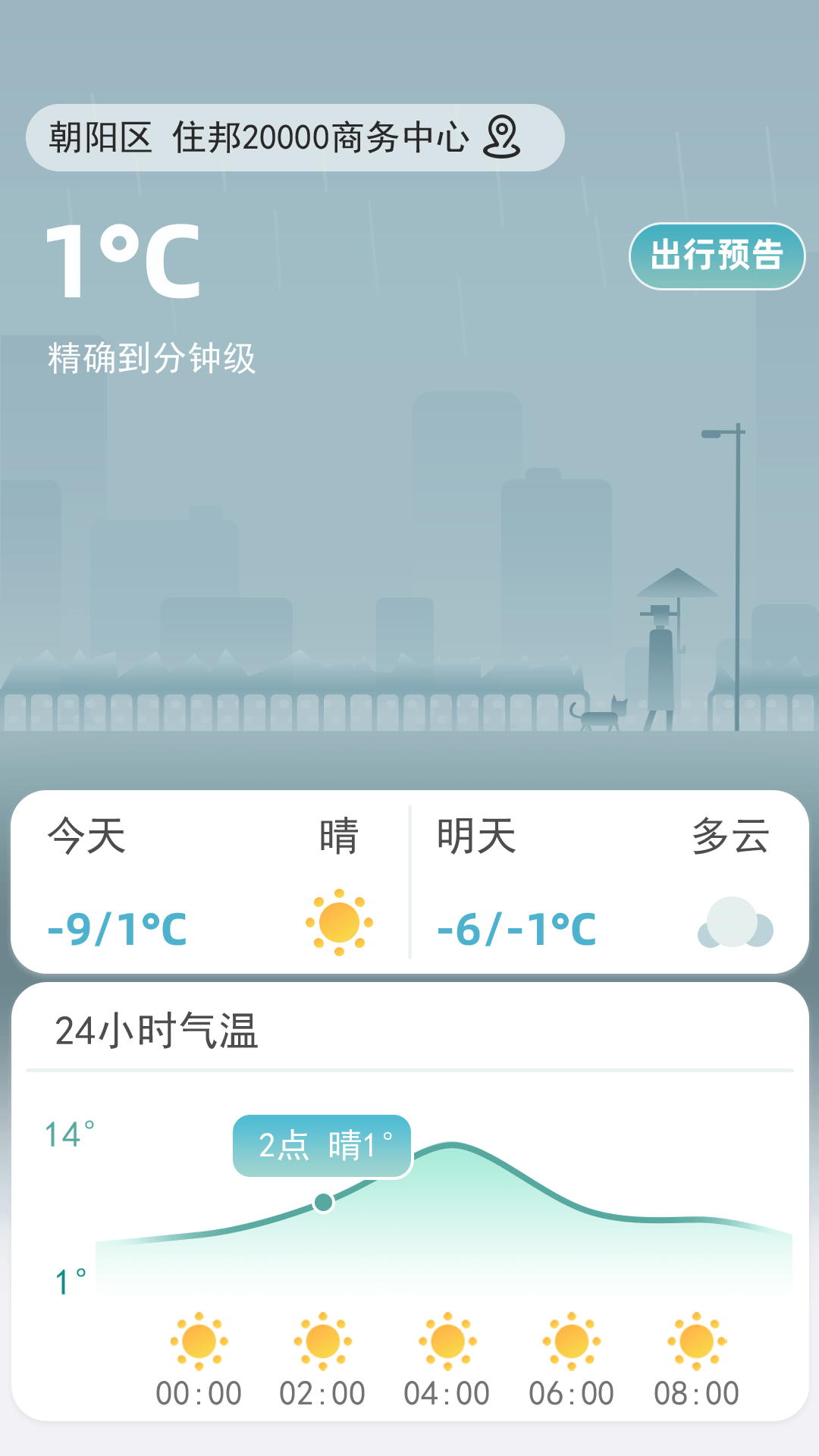 聚宝天气预报截图