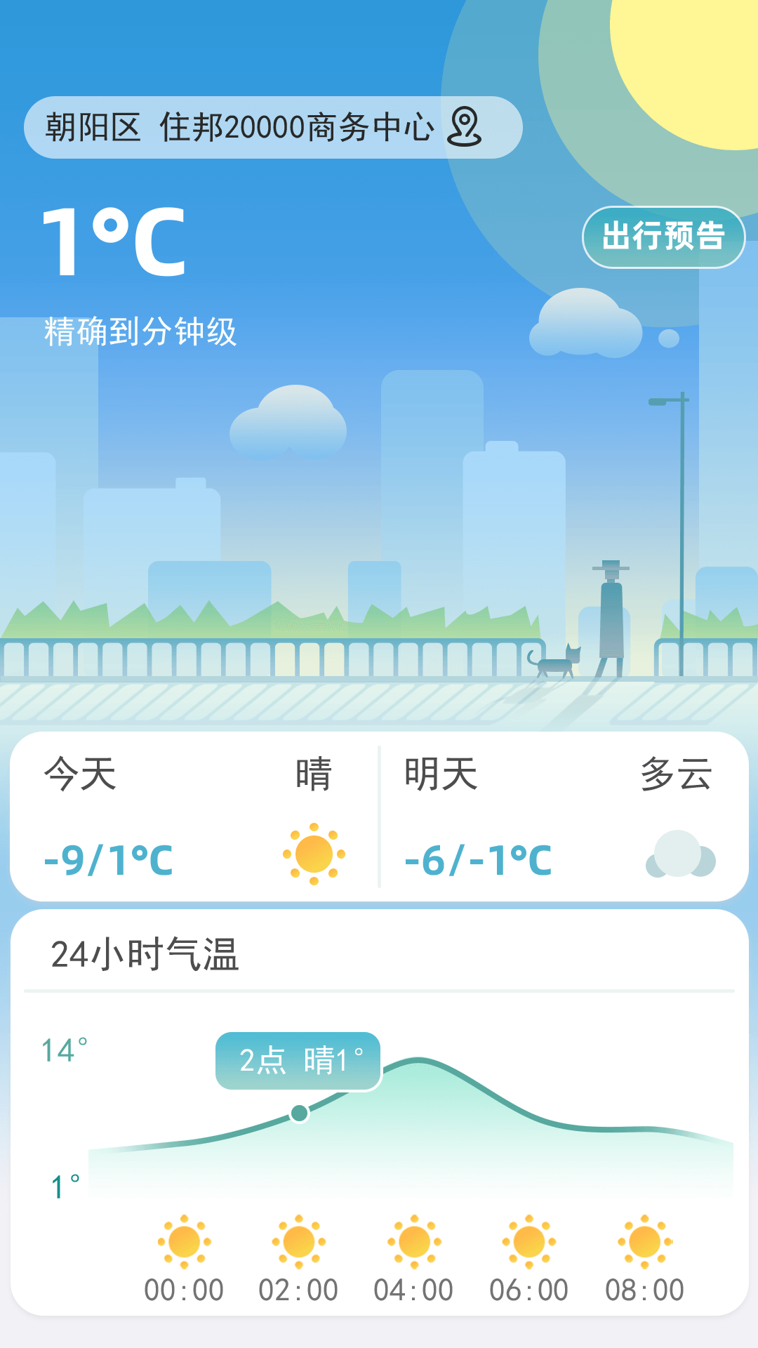 聚宝天气预报截图