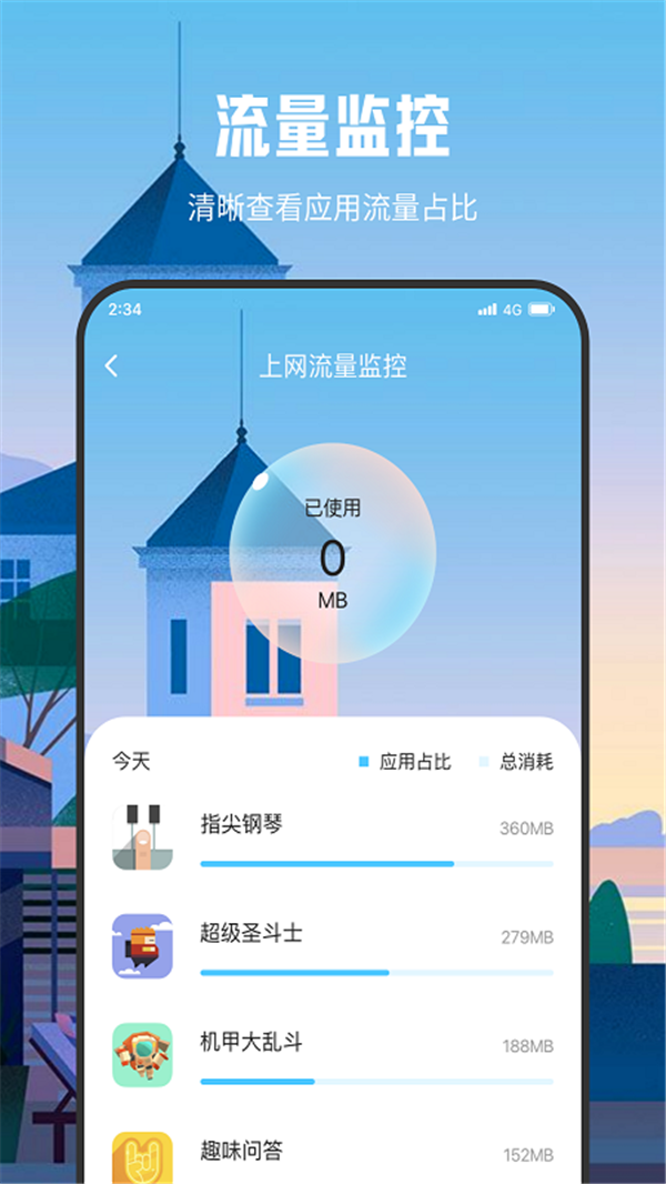 朗月WiFi流量大师截图