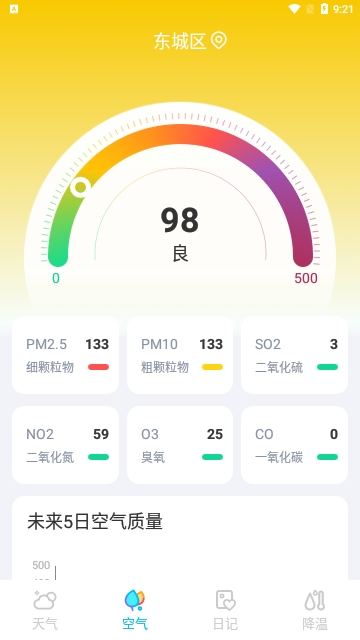 什锦天气截图