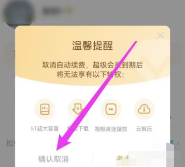 《百度网盘》怎么取消自动续费