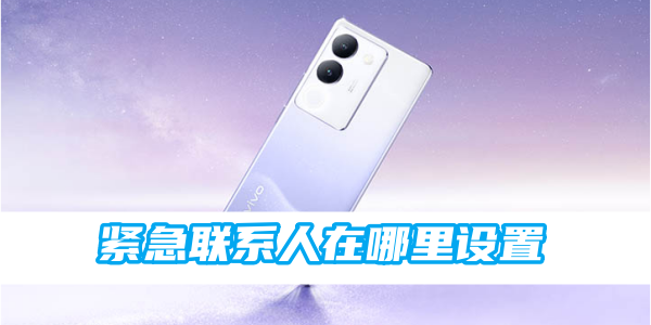 《vivo》紧急联系人在哪里设置